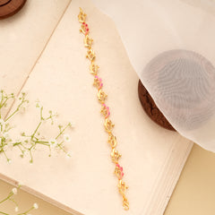 Rose Mary Leaves Golden Bracelet