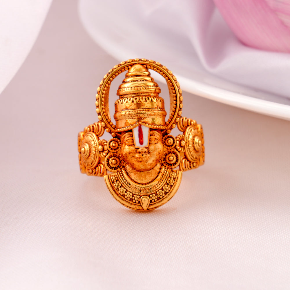 Nagas Sri Balaji Golden Finger Ring