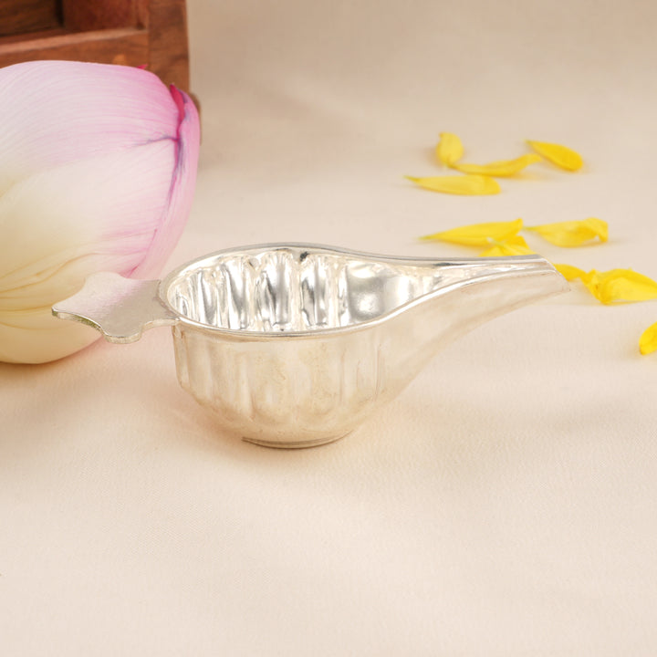 Shining Sterling Silver Baby Feed Feeder