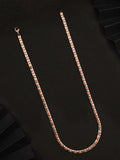 Matte Finish Rose Gold Chain for Men