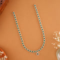 Oval Shape Green Stone Swarovski Haram