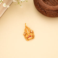 Devotional Perumal Lakshmi Golden Pendant