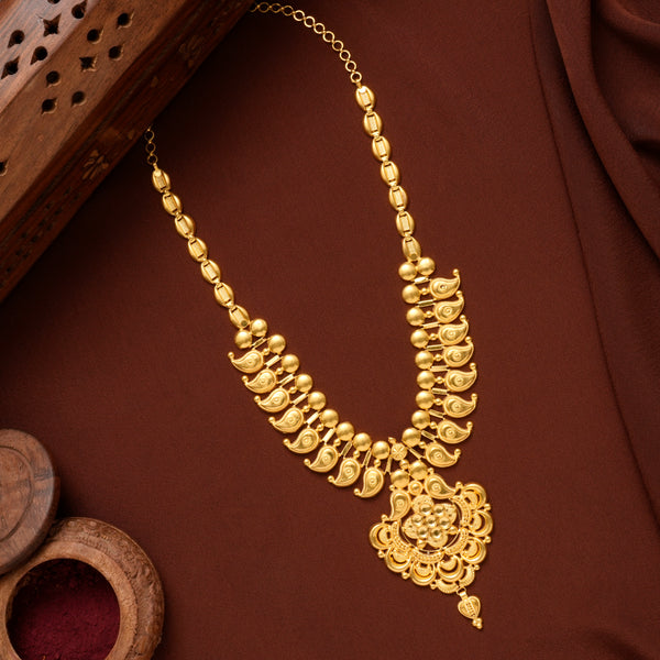 Traditional Kerala Mango Leaf Gold Haram