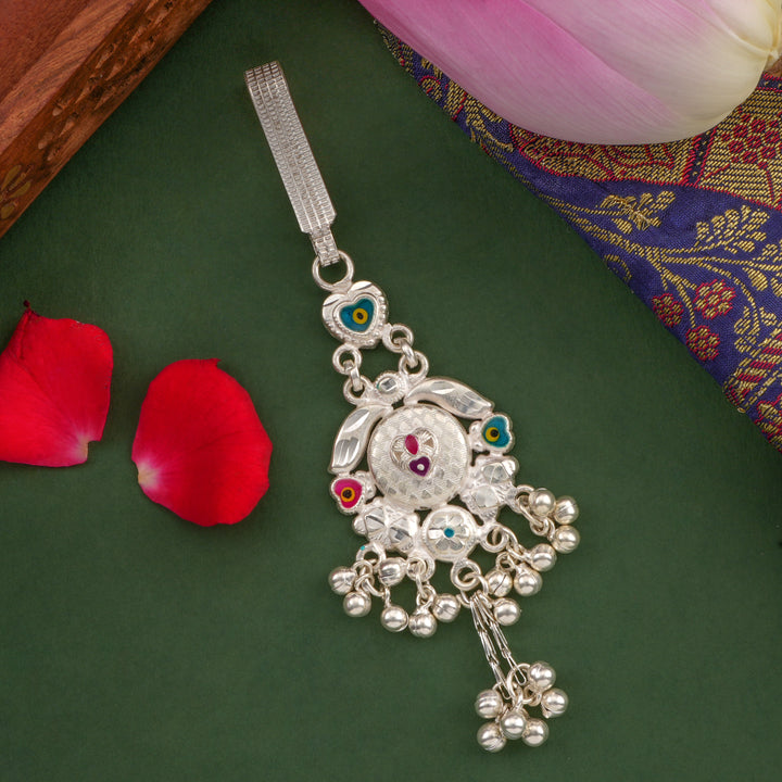 Color Twist Silver Keychain