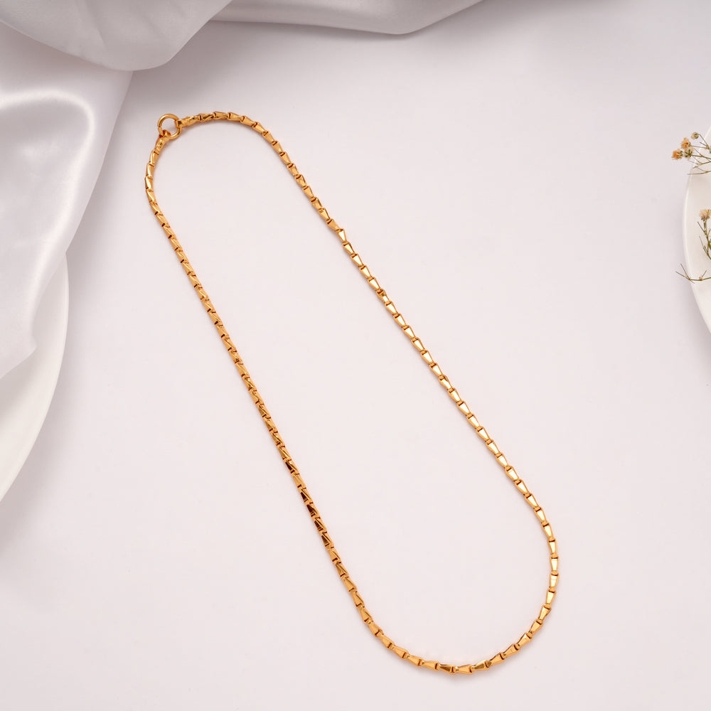Traditional Wheat Gold Plated Chain