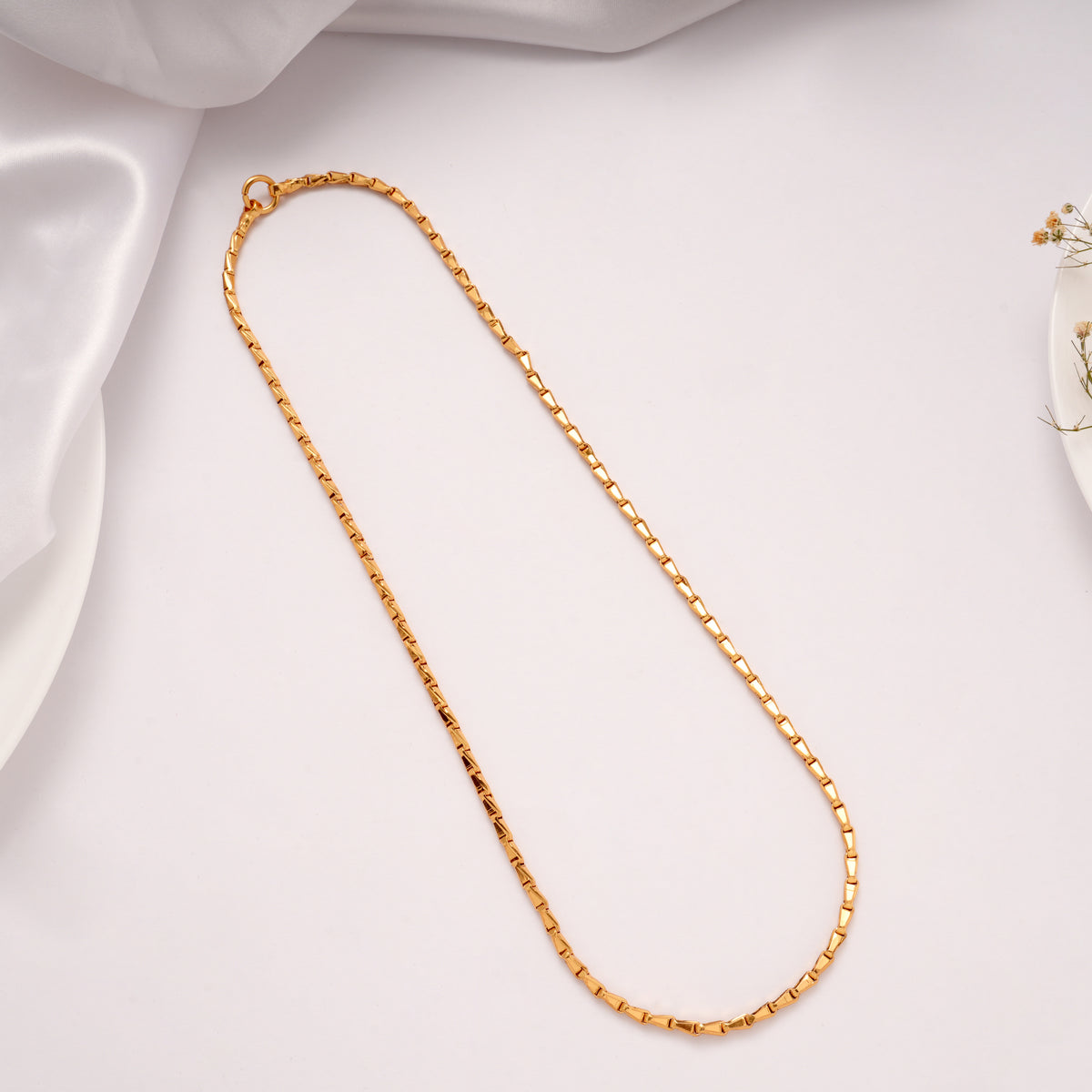 Traditional Wheat Gold Plated Chain