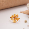 Spiritual Blossom Floral Golden Ring