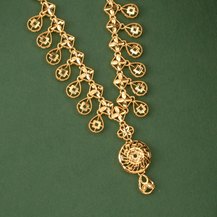 Floral Mesh Dubai Design Necklace Set
