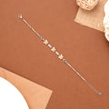 Radiant Tiny Floral with Star Silver Bracelet