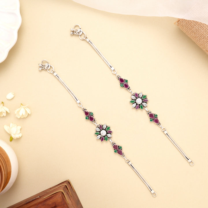 Emerald Petal Radiance Anklet