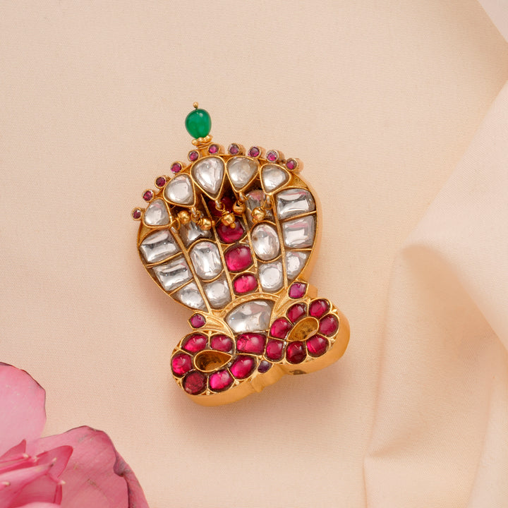 Divine Nagam Kundan 2-in-1 Pendant Jada Billa