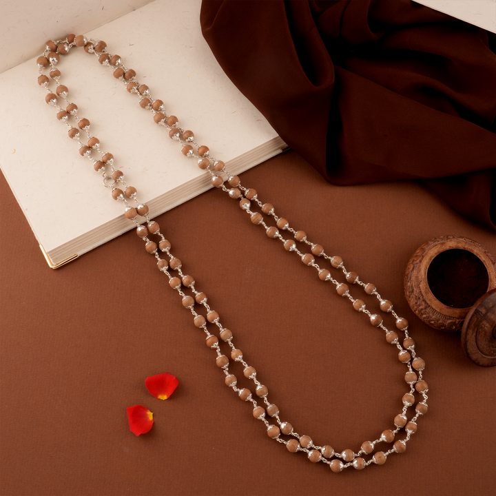 Traditional Temple Silver Santhana Malai