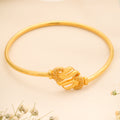 Fancy Two Sides Leaf Women's Gold Kada