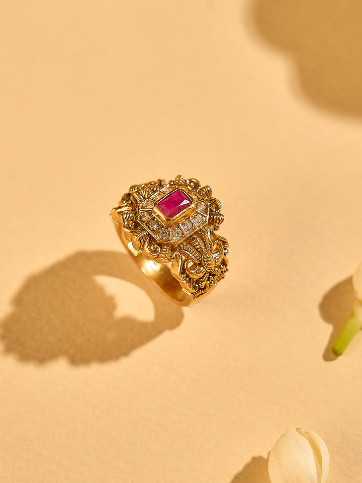 Polki Kundan Ring