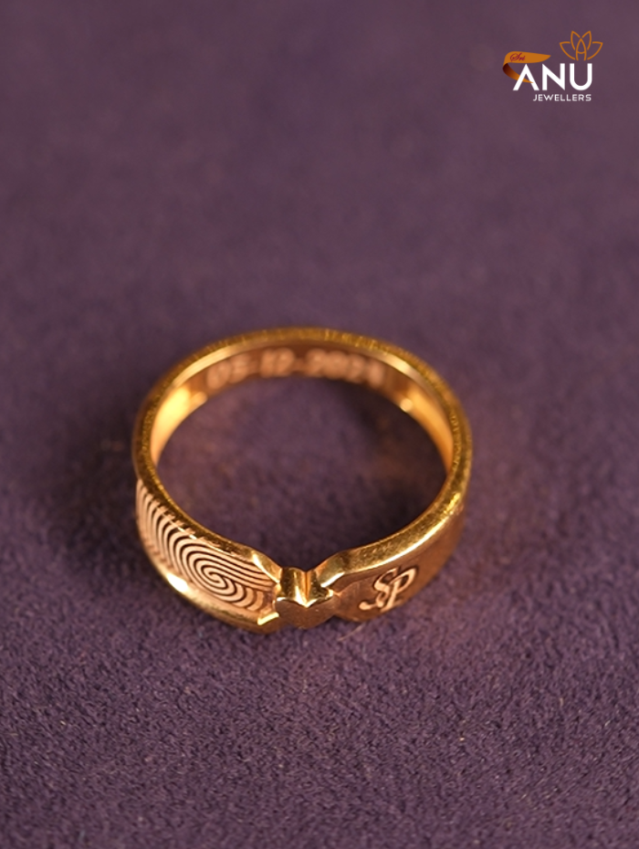 Signature Heart & Name Imprint Ring