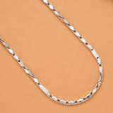 Elite Geometric Hipster Silver Men’s Chain