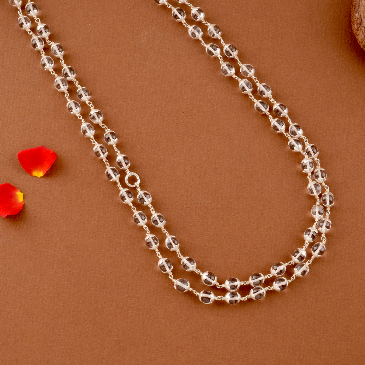 Sacred Spadigam Silver Traditional Malai