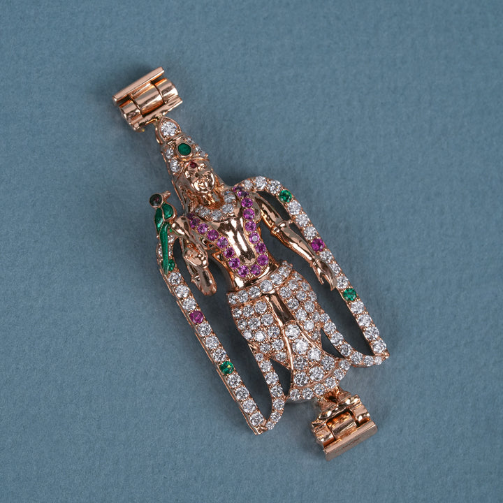Madurai Meenakshi Rose Gold Diamond Mugappu