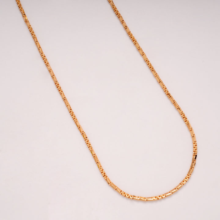 Minimalist Textured Golden Chain