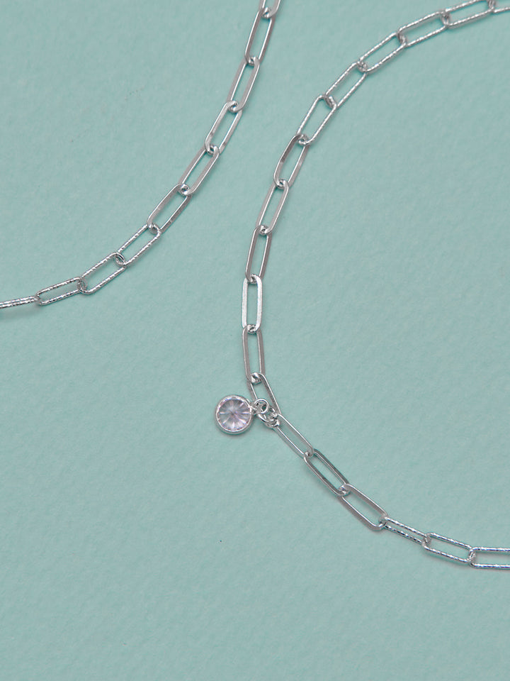 Fine Line Bloom Anklet