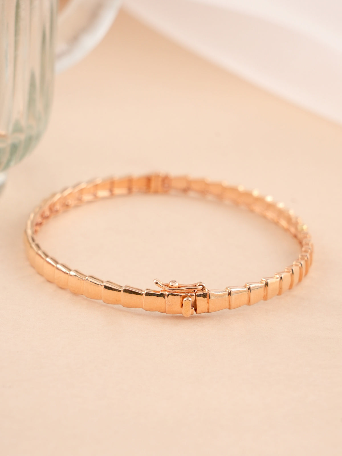 Rose Gold Serpenti Viper Flexible Kada