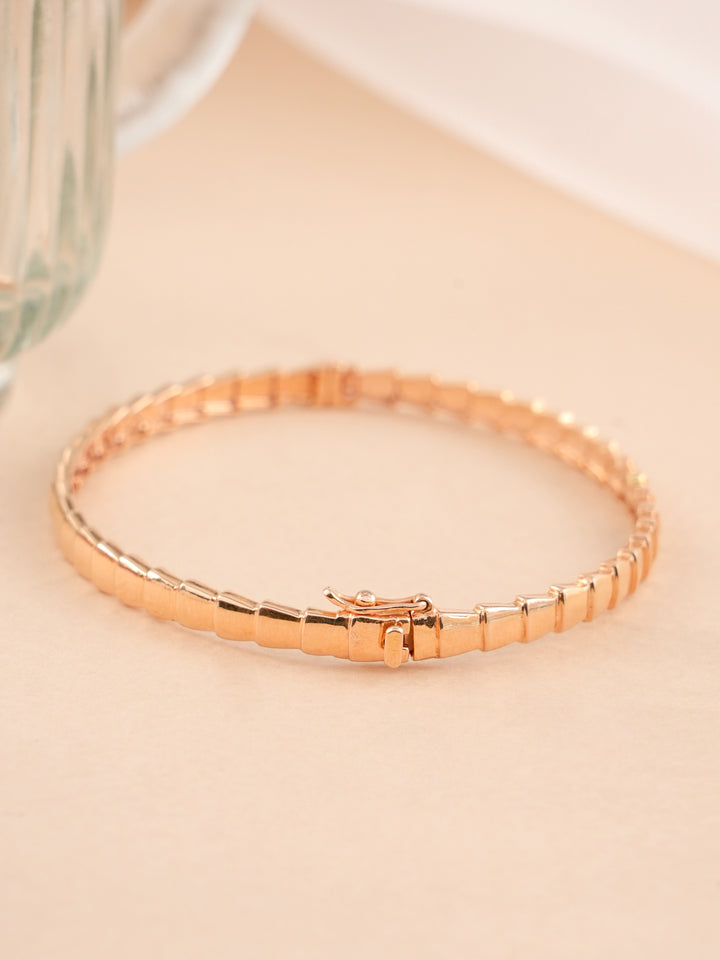 Rose Gold Serpenti Viper Flexible Kada