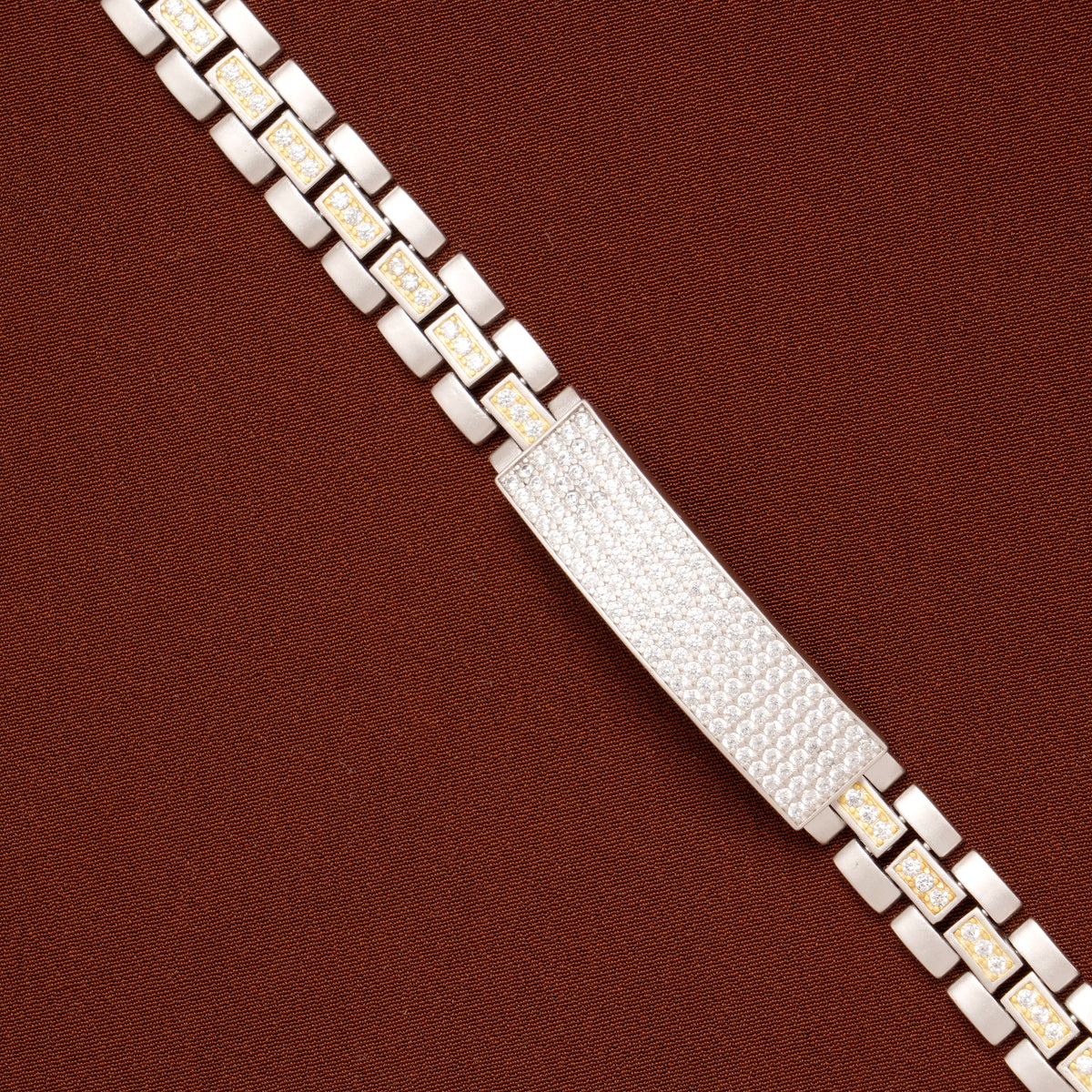 Premium Stone Silver Bracelet for Men