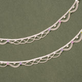 Multilayer Chain Silver Anklet