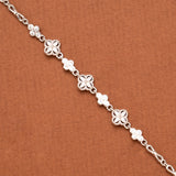 Mini Three Butterflies Silver Bracelet
