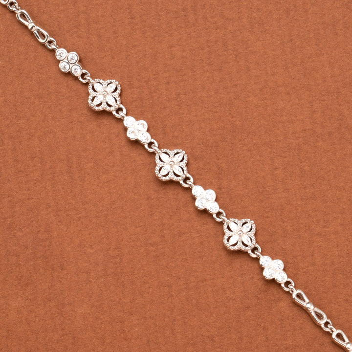 Mini Three Butterflies Silver Bracelet