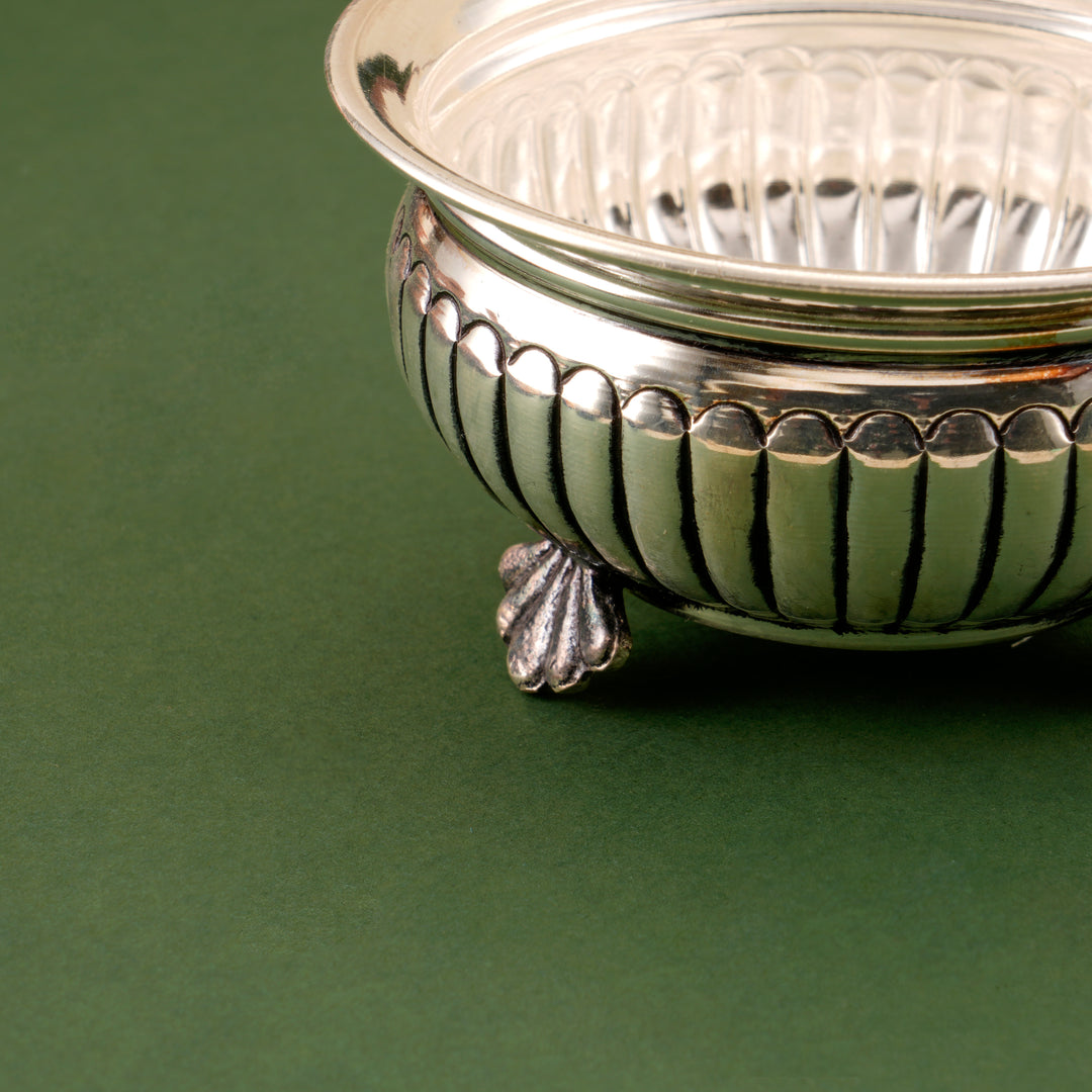 Elegant Silver Designed Bowl