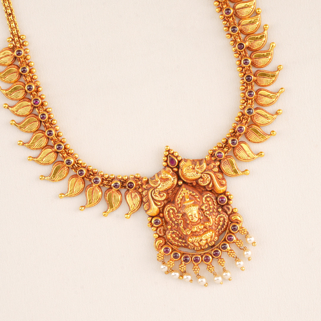 Kerala Style Lakshmi Nagas Necklace