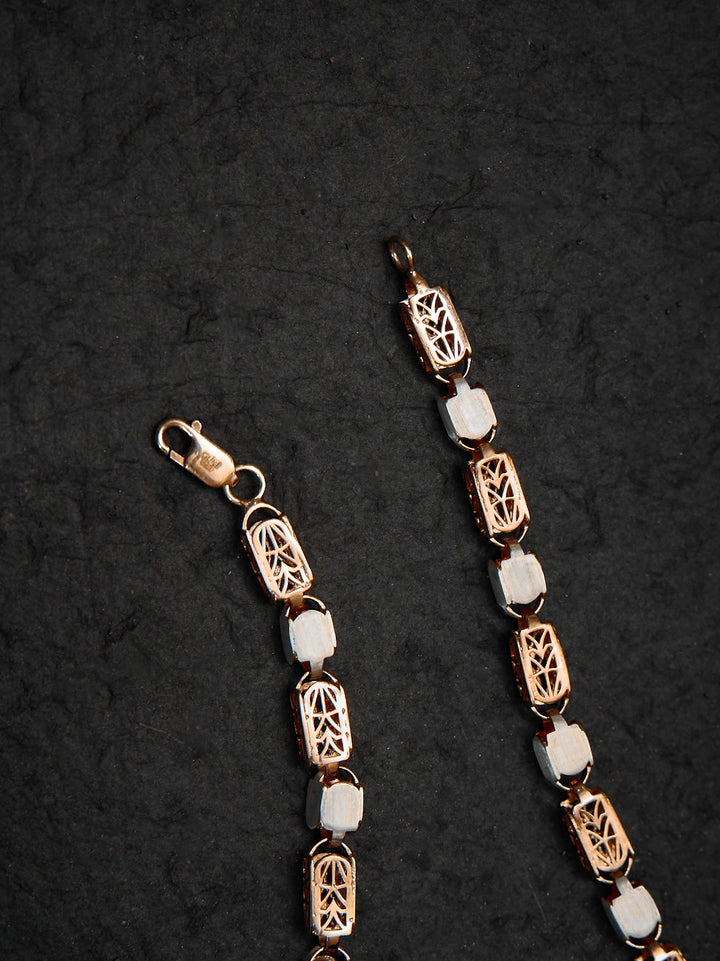 Rose Gold Celestial Box Men's Chain