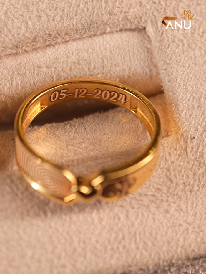 Signature Heart & Name Imprint Ring