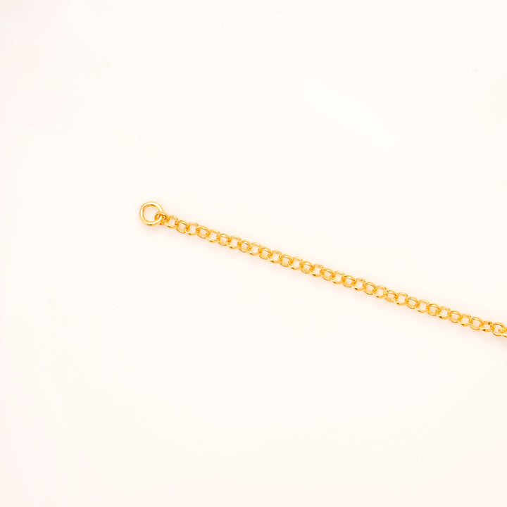 Cartoon Face Charm Gold Plated Bracelet