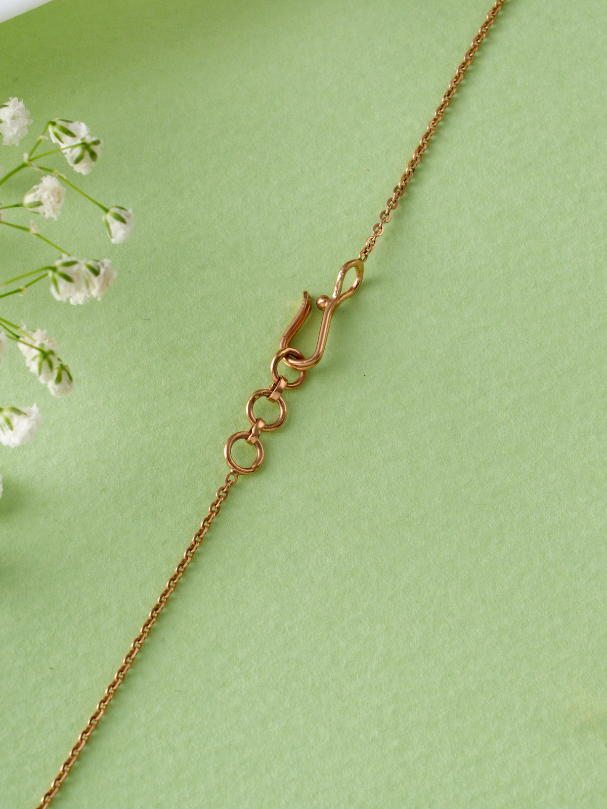 Yellow and Blue Sapphire Rose Gold Diamond chain