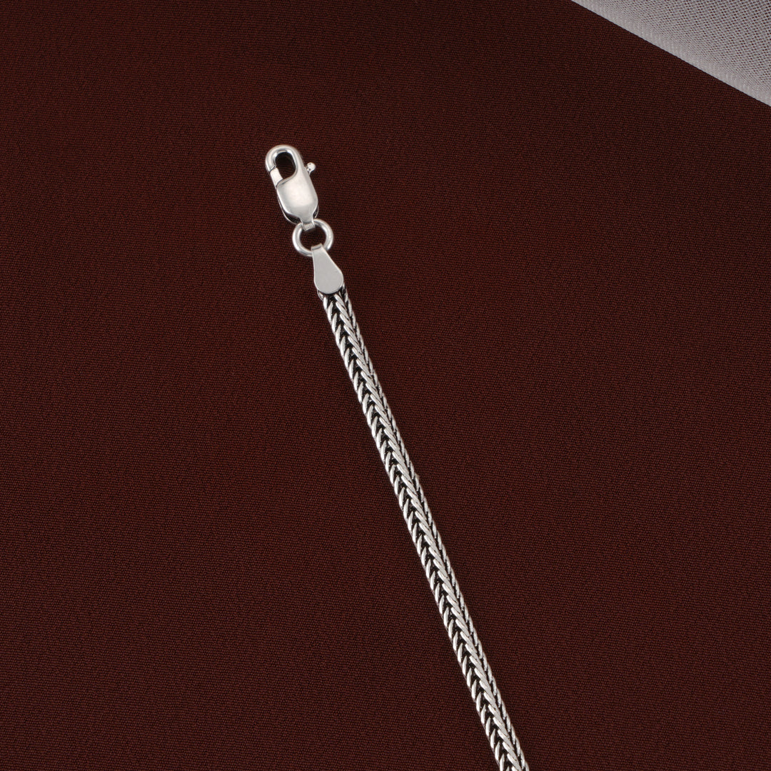 Foxtail Men's Silver Bracelet