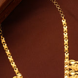 Flower Pattern Lakshmi Devi Gold Haram