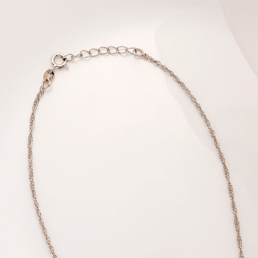 Modern Drizzle Drop Silver Chain