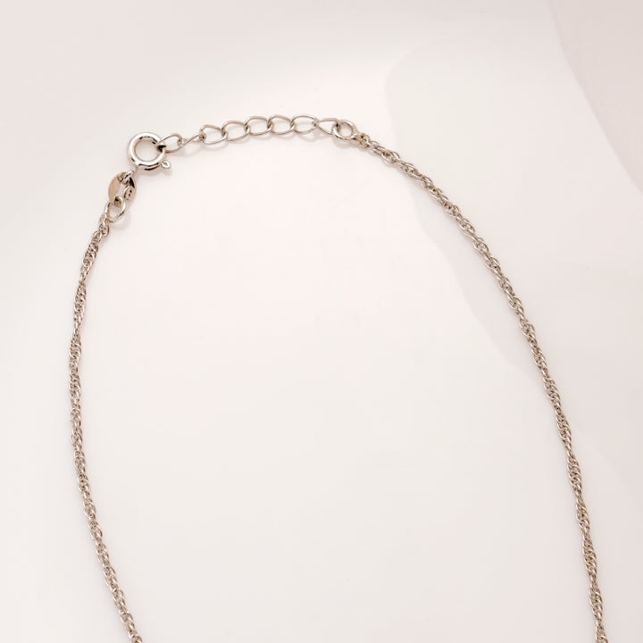 Modern Drizzle Drop Silver Chain