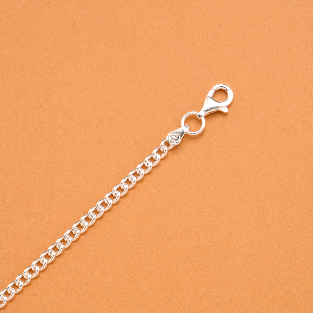 Cheerful Yellow Sun Charm Silver Baby Bracelet