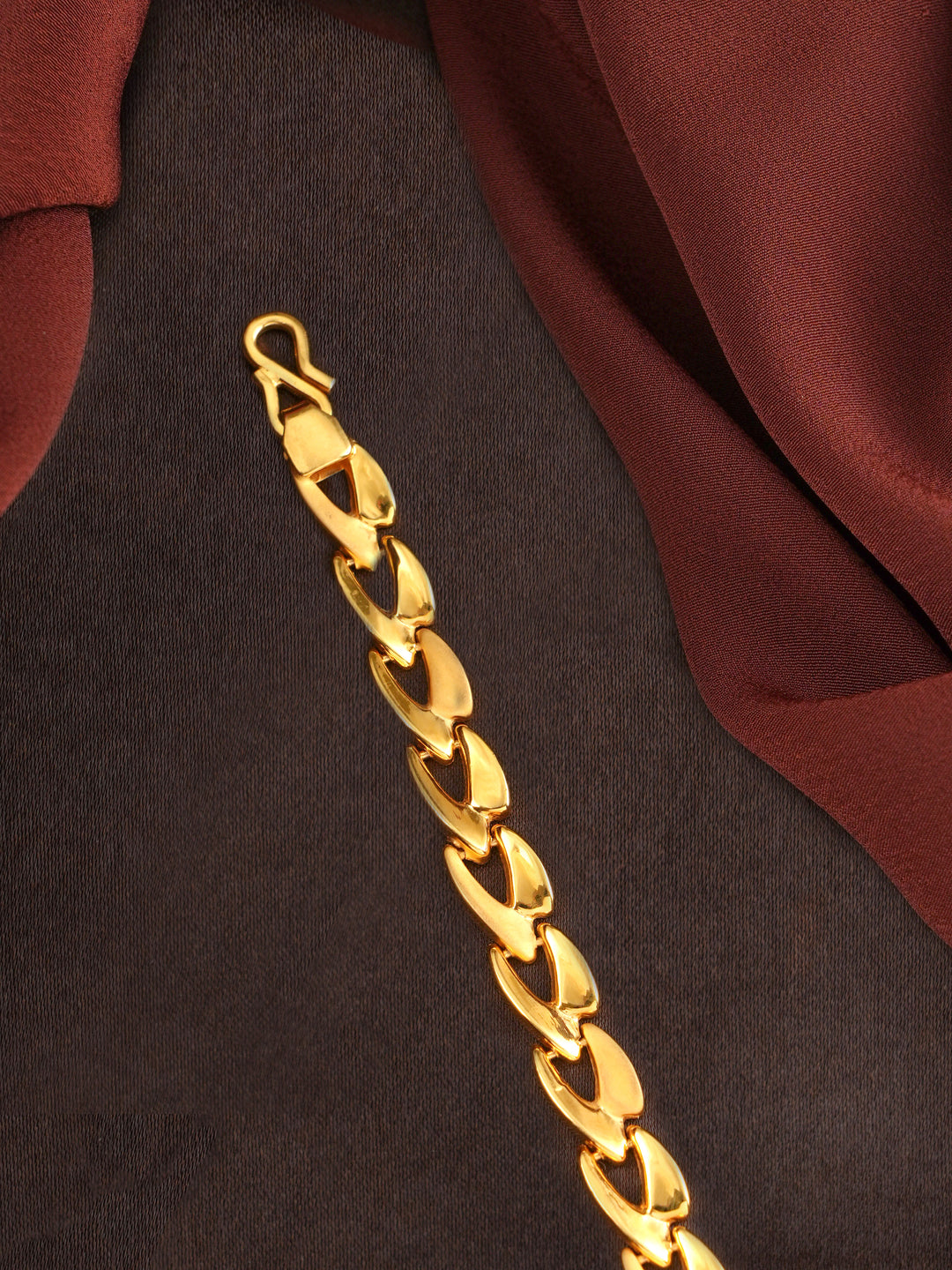 Classic Curb Chain Gold Men's Bracelet