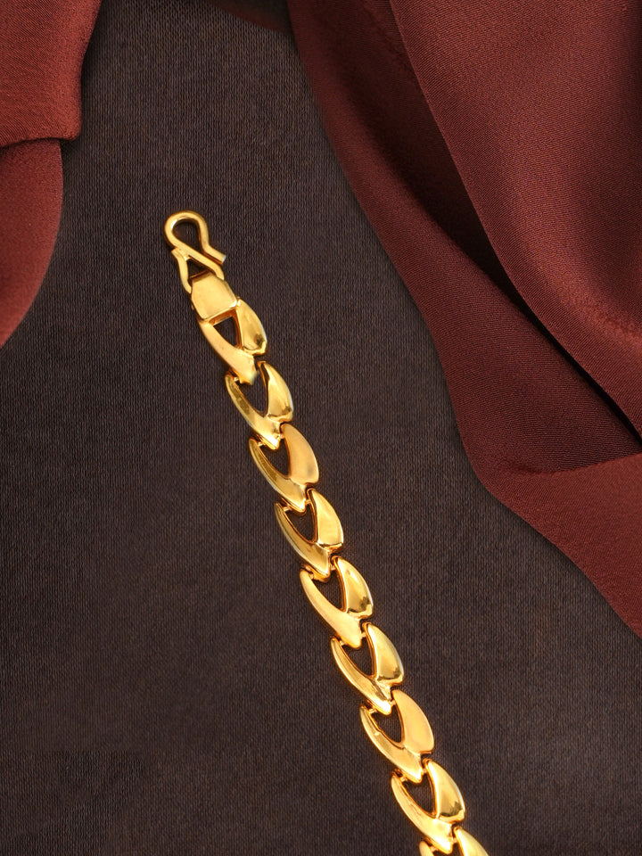 Classic Curb Chain Gold Men's Bracelet