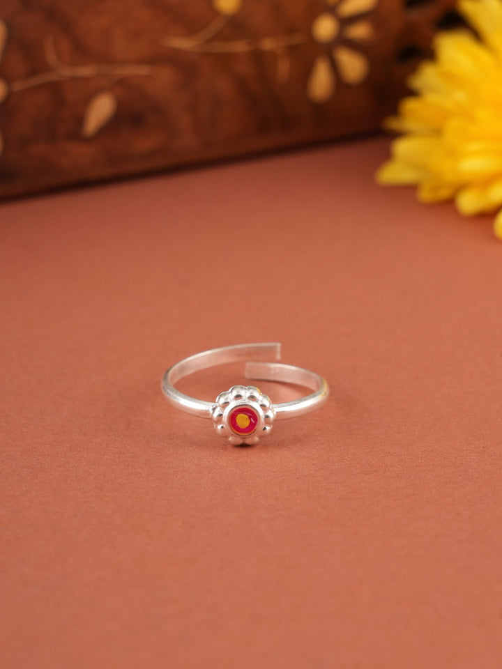 Floral Enamel Fancy Silver Metti
