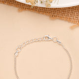 Red Airplane Enamel Baby Silver Bracelet