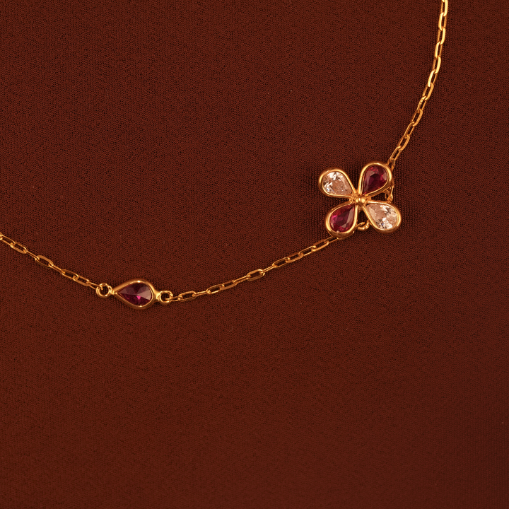 Blooming Petal Flower Gold Chain