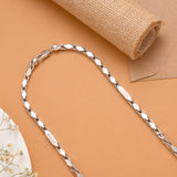 Elite Geometric Hipster Silver Men’s Chain
