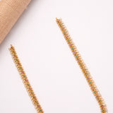 Elegant Floral Golden Pendant Haram