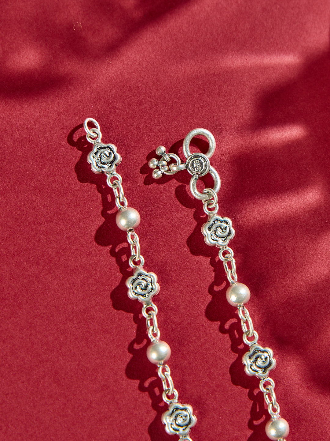 Floral Stone Bloom Harmony Anklet