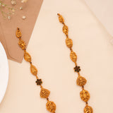 Lakshmi Vinayagar Peacock Design Golden Haram